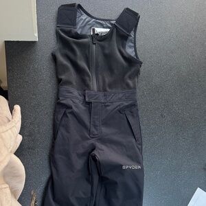 Spyder Black ski bib pants